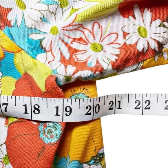 Norm Thompson Bright Floral Jean Jacket - Picture 10 of 13